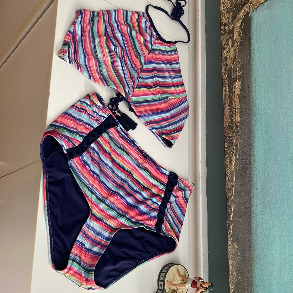 Multicolour tankini